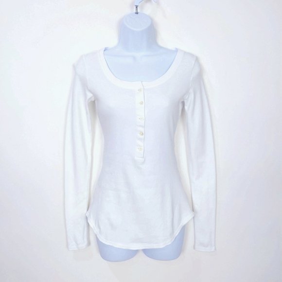 Proenza Schouler Size Xs Womens Button Detailed Cutout Cotton Top In White